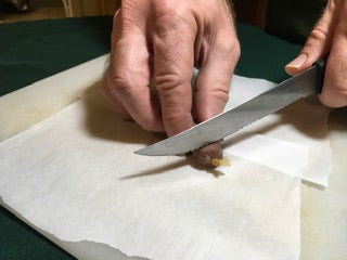 preparing Reptilinks food for garter snakes