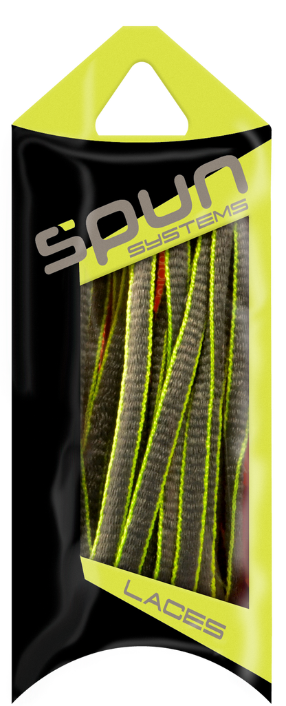 neon green oval shoelaces