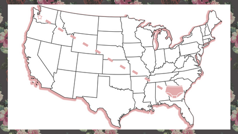 Georgia to Tacoma Map