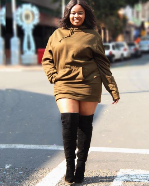 plus size thigh high boots outfit