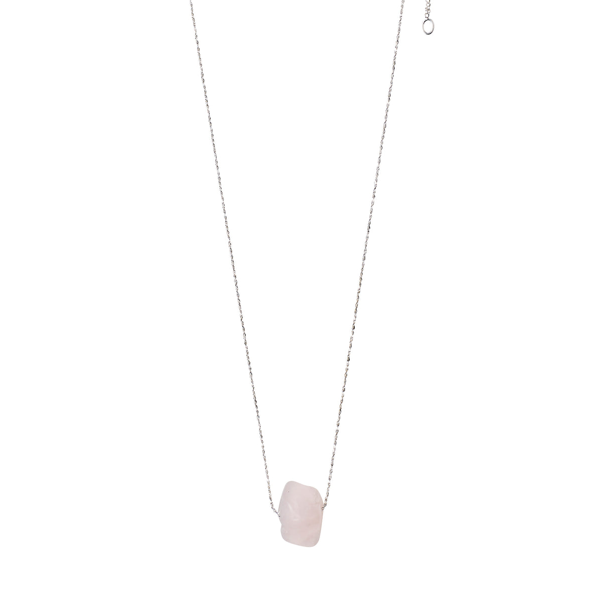 rose quartz chakra necklace