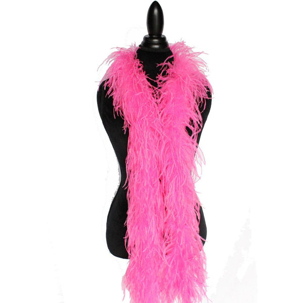 hot pink ostrich feathers