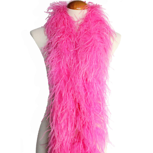 hot pink ostrich feathers