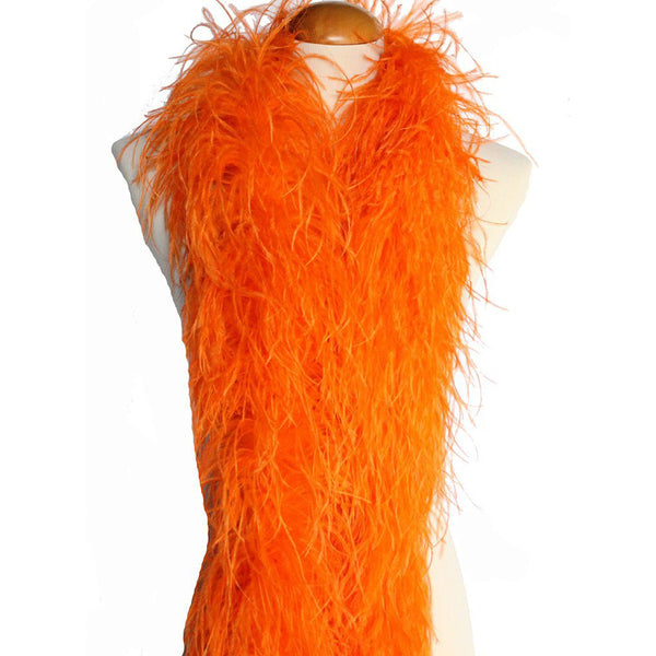 orange ostrich feathers