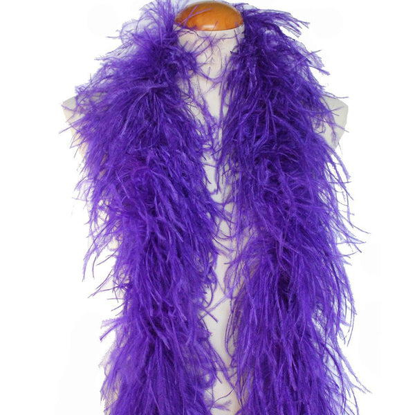 purple ostrich feathers