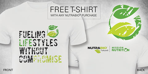 Image of free t shirts from NutraBio