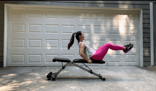 Best 5 Ab Warm Up Exercises with Bench reverse crunch