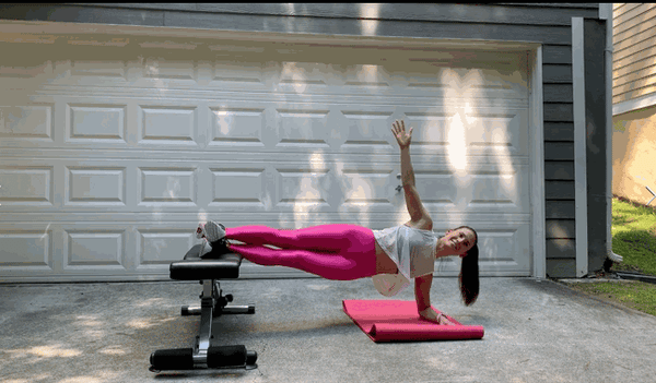 Best 5 Ab Warm Up Exercises with Bench side plank