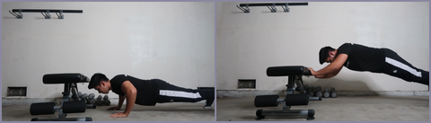 ritfit weight bench exercises Plyo Bench Plank Hold