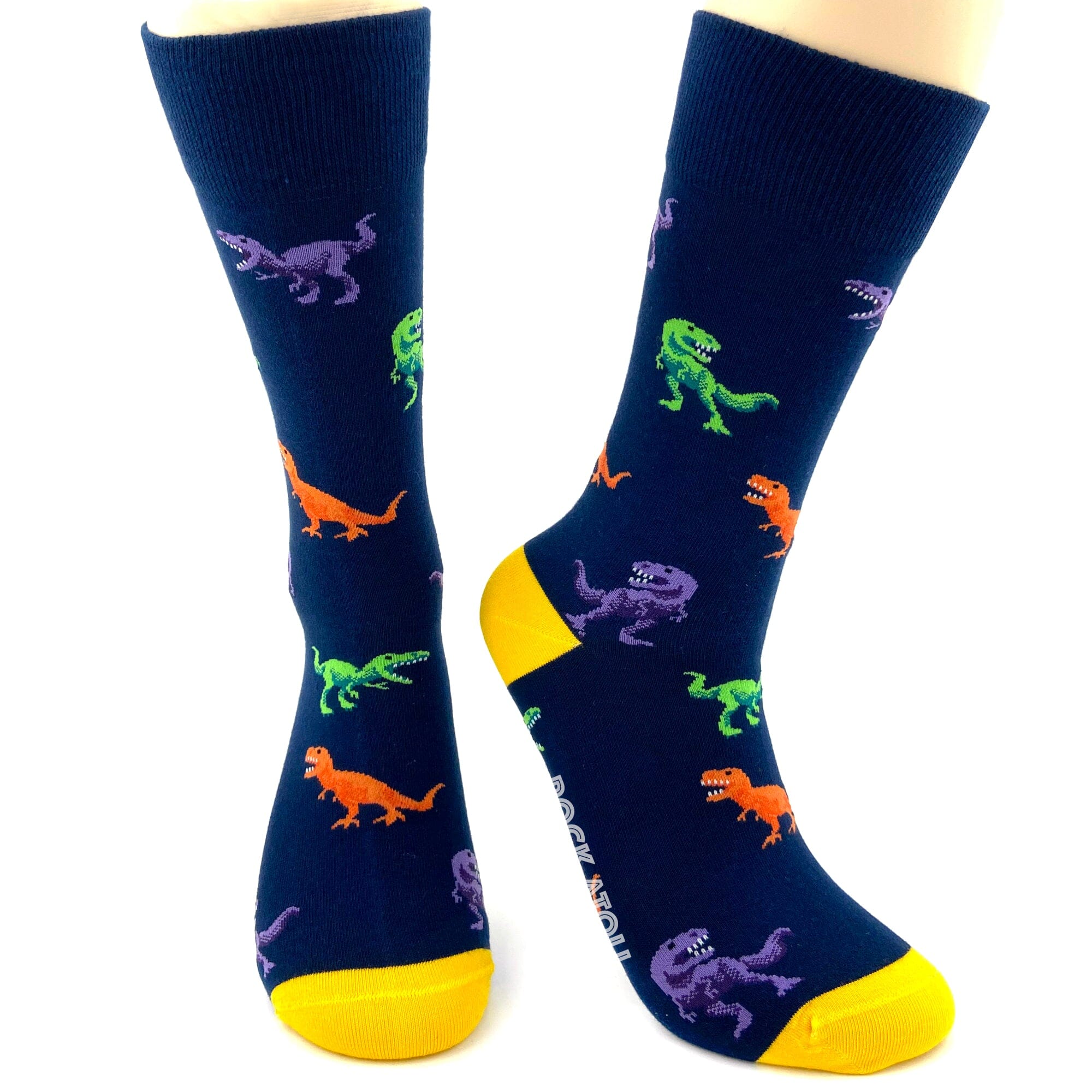 Fun Classy Prehistoric Tyrannosaurus T-Rex Pattern Long Novelty Socks