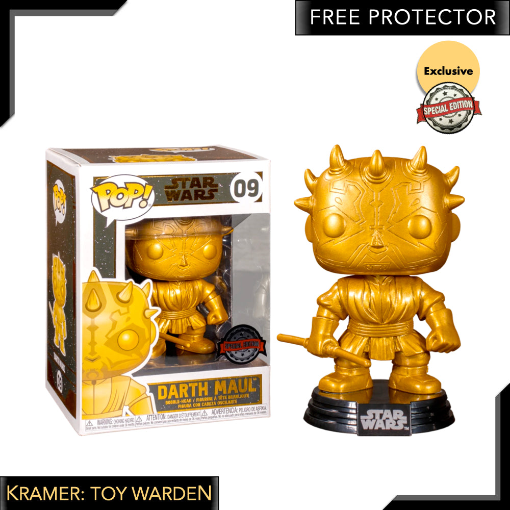 darth maul gold funko pop