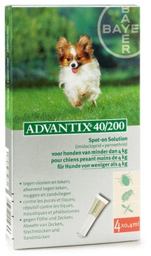 holte Tenslotte Knikken Bayer Advantix Spot on 40 0.4 ml &lt; 4 KG – DIERENSPECIAALZAAK VOESENEK  PRINSENBEEK