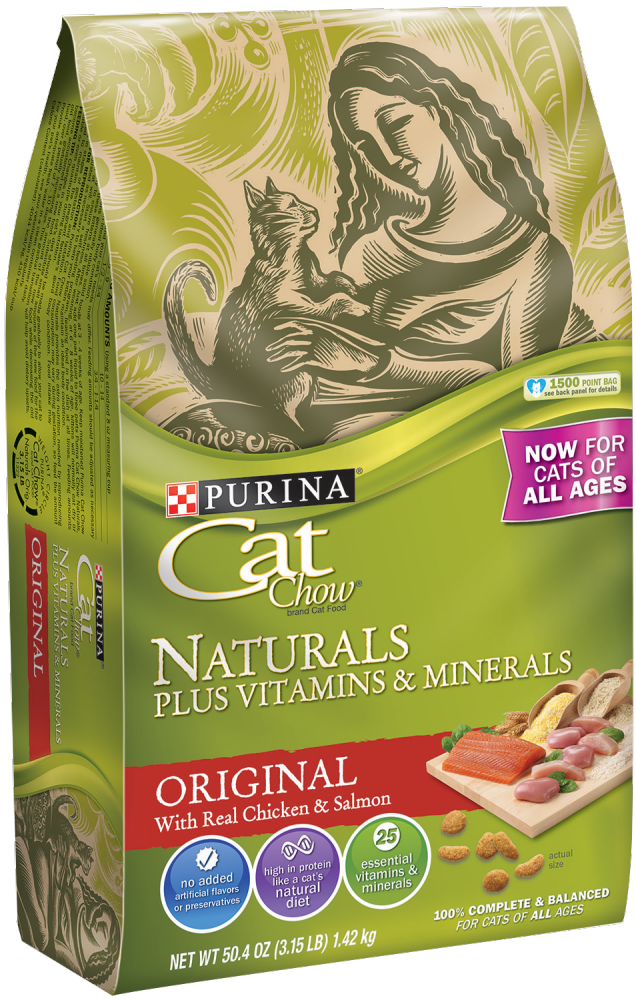 purina cat food green bag