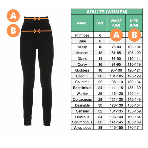 WOMEN'S LEGGINGS SIZES - BeKeane Healthy & Fit