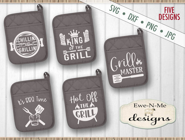 Grilling Bbq Pot Holder Bundle Svg Ewe N Me Designs