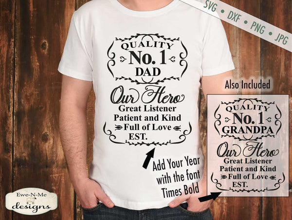 Download Fathers Day - No. 1 Dad Grandpa - Label - SVG - Ewe N Me ...