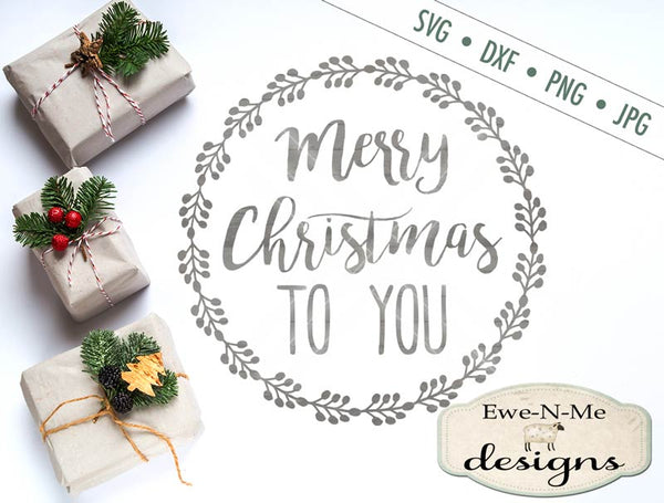 Download Merry Christmas Wreath Svg Ewe N Me Designs PSD Mockup Templates