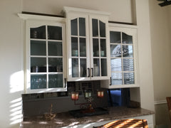 Cabinets with Grilles installed.
