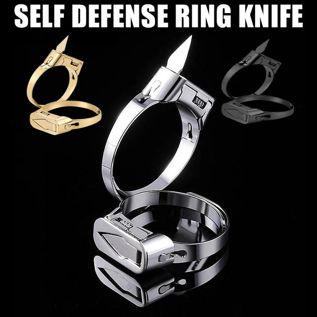 2021 New Adjustable Finger Ring Blade Self-defense Ring Outdoor