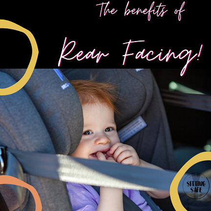 Why is Rear facing safer when travelling in car seats?