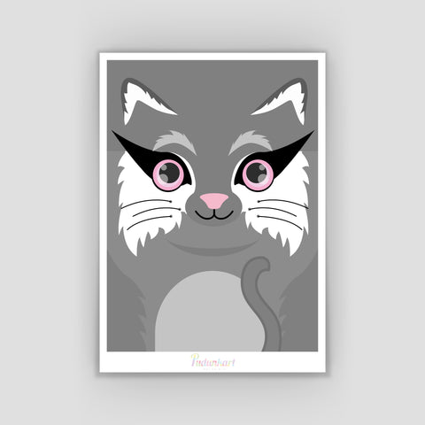 A4 Cat Print