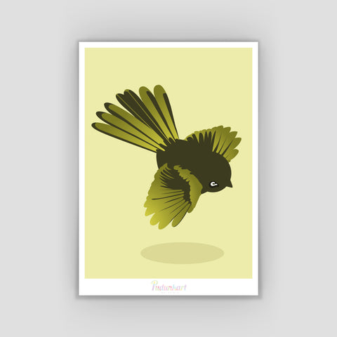 A4 Waxeye Print (Green)