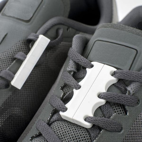 white Self Tying Shoelaces