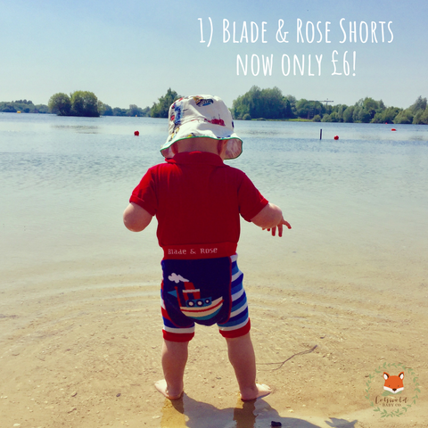 Summer Sale blade and rose shorts - Cotswold Baby Co