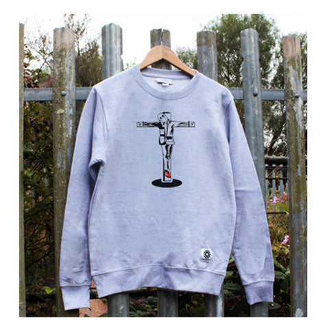 crucified casual sweatshirt