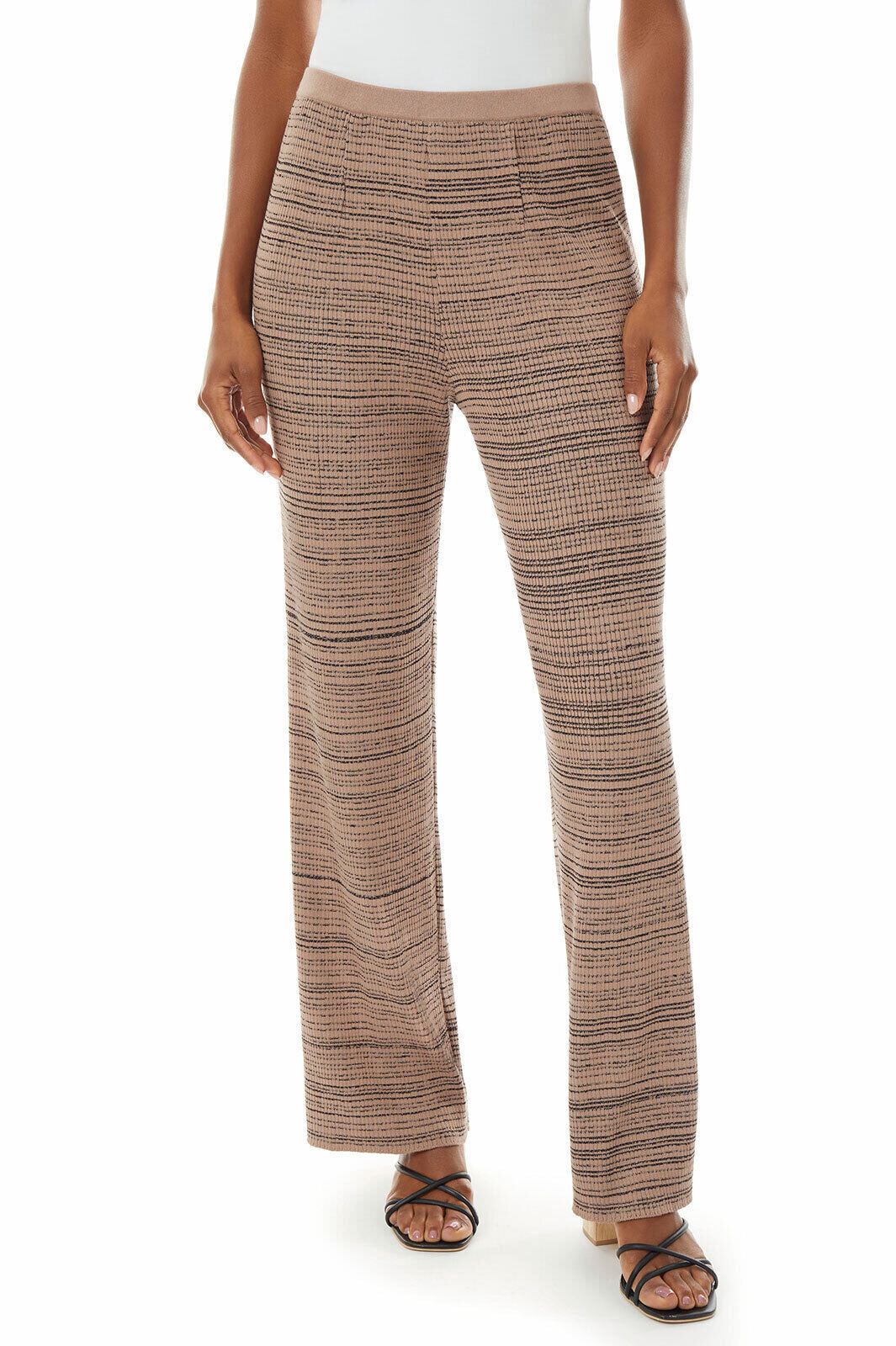 Ming Wang Space Dye Rib Knit Pants