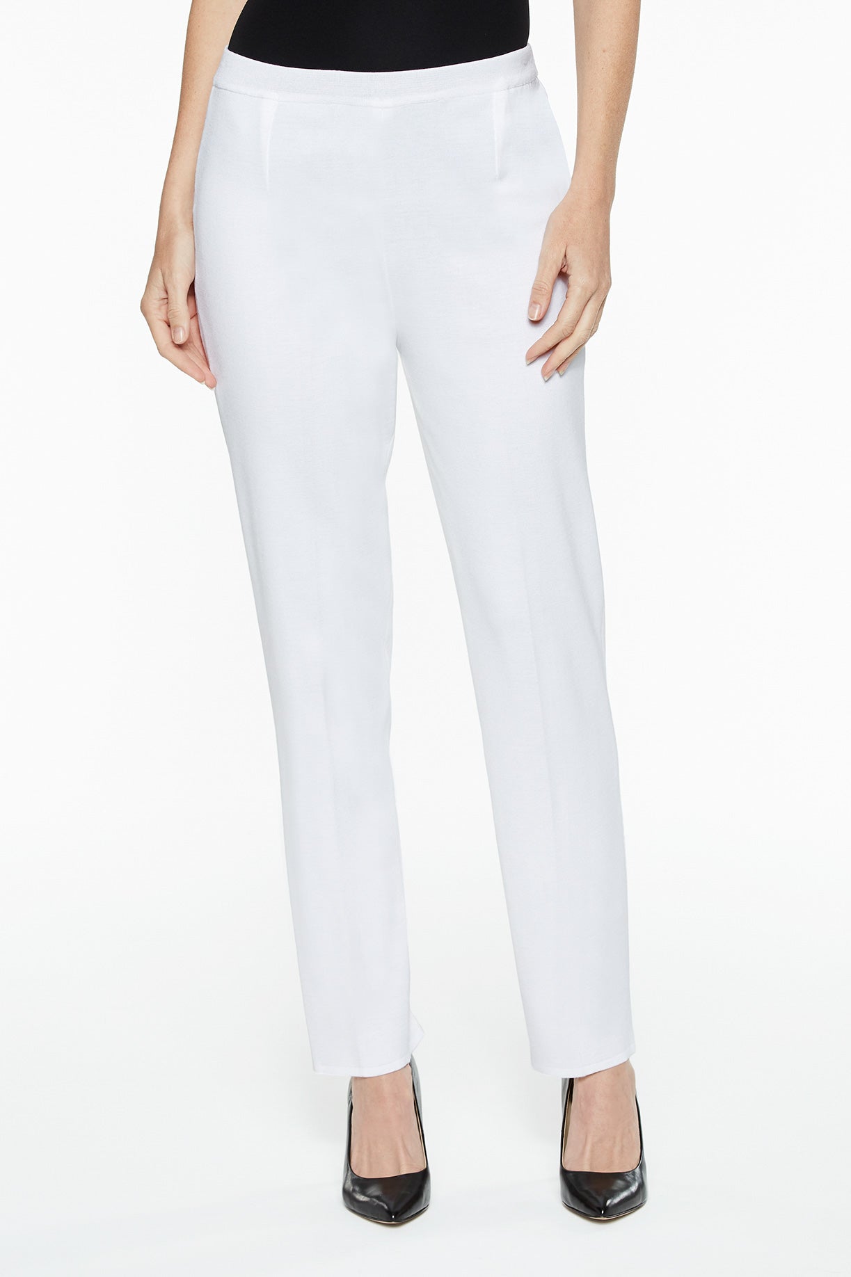 plus size white trousers