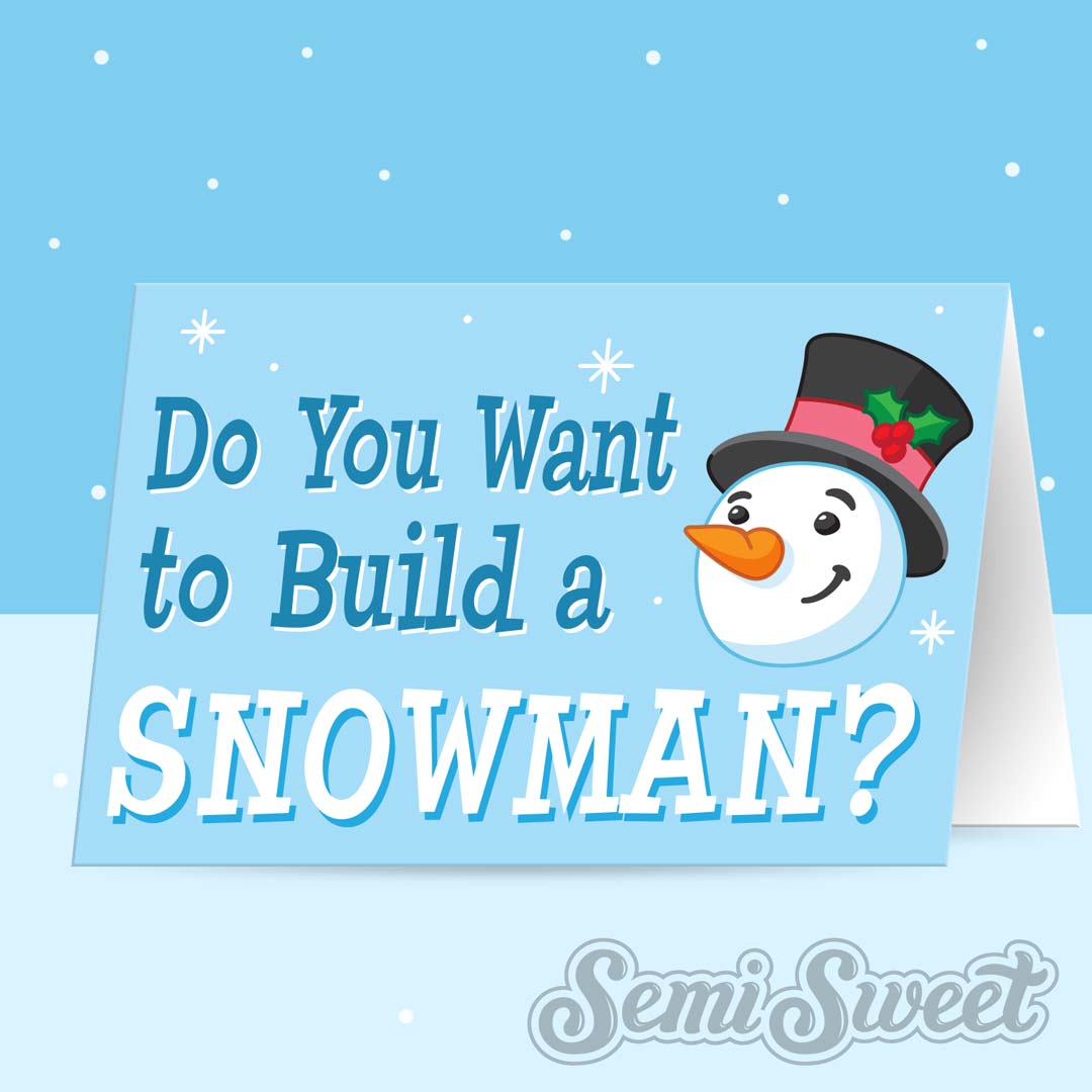 Do You Want To Build A Snowman Printable Label Free