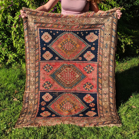 Antique Caucasian Rug