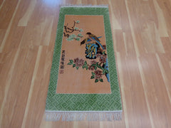 Green Chinese rug