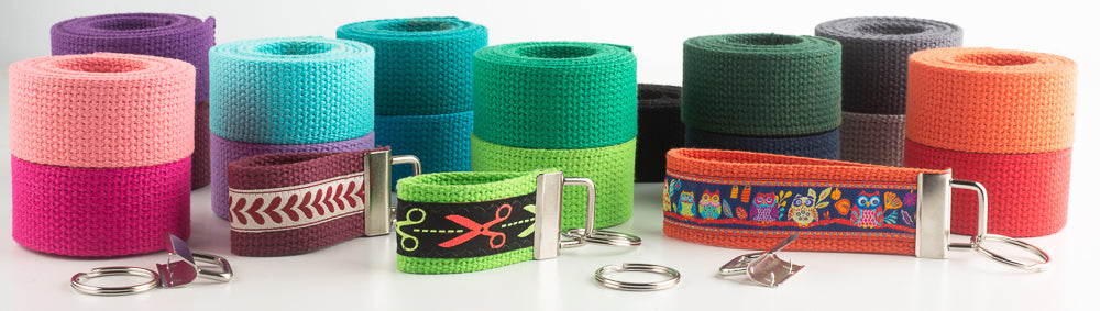 Key Fob supplies cotton webbing for sale