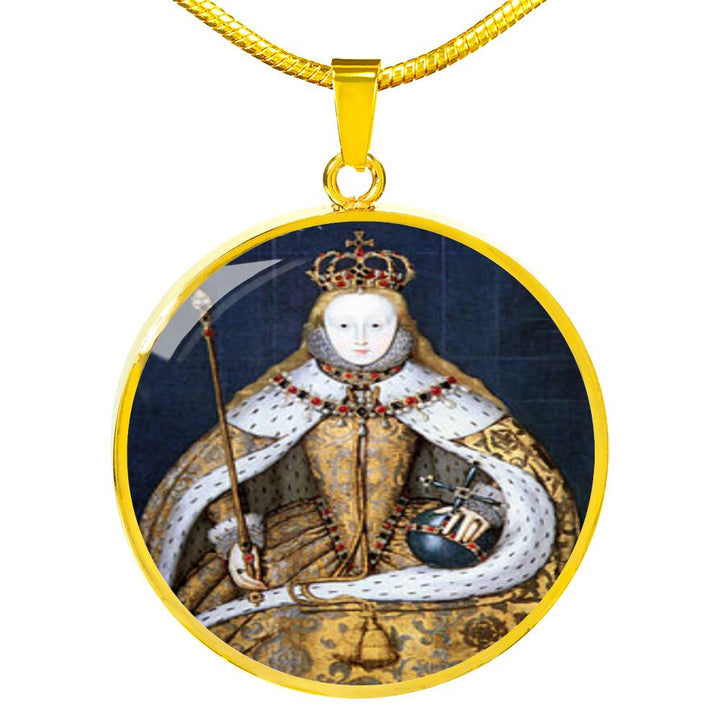Elizabeth I Tudor Women Charm Necklace