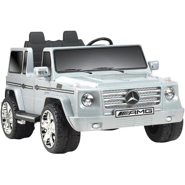 Npl Mercedes Benz G55 12v Electric Suv Truck In Gray Ridetique