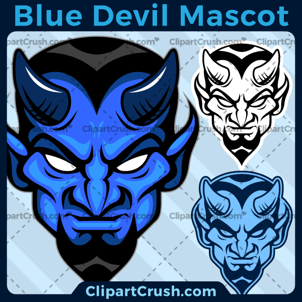 Blue Devils Mascot Logo / Download Blue Devil Clipart for Sports Teams