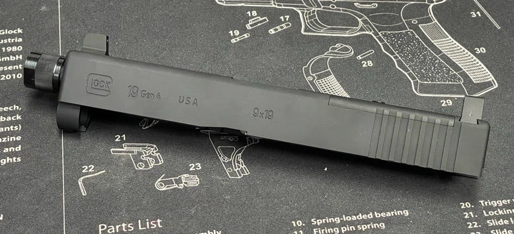 Nova CNC Aluminum G19 MOS Slide Kit for Tokyo Marui G19 Gen4 GBB