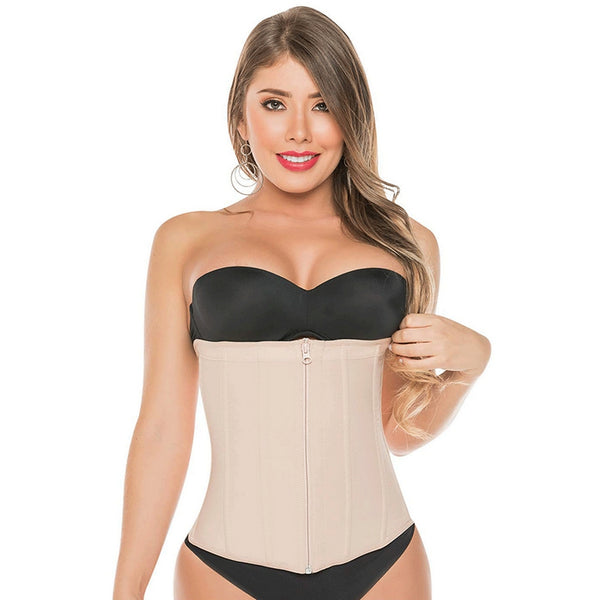 Faja 0315-1 Lady's Waist Trainer with Zipper - High Compression – theshapewearspot