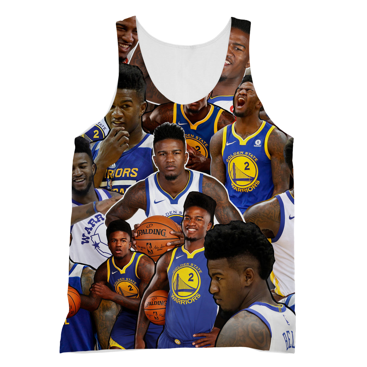 Jordan Bell 3D Collage Face T-Shirt 