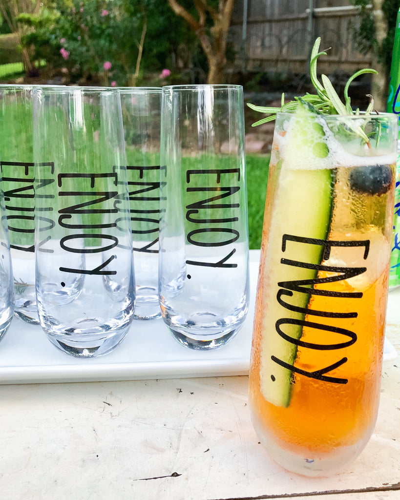 Champagne + Cucumber Cooler