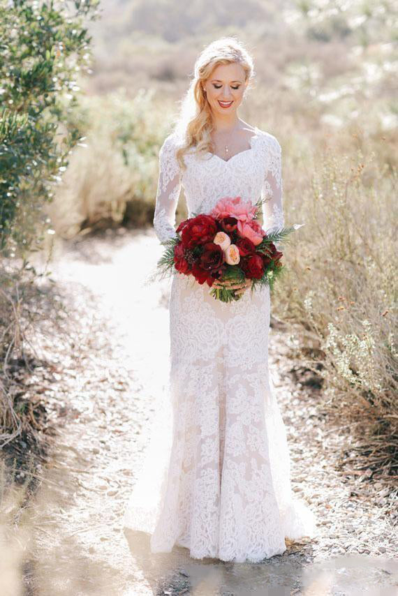 country lace bridesmaid dresses