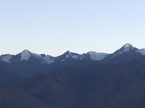 Stok Kangri from Sanchi Stupa Leh Ladakh Himalayas