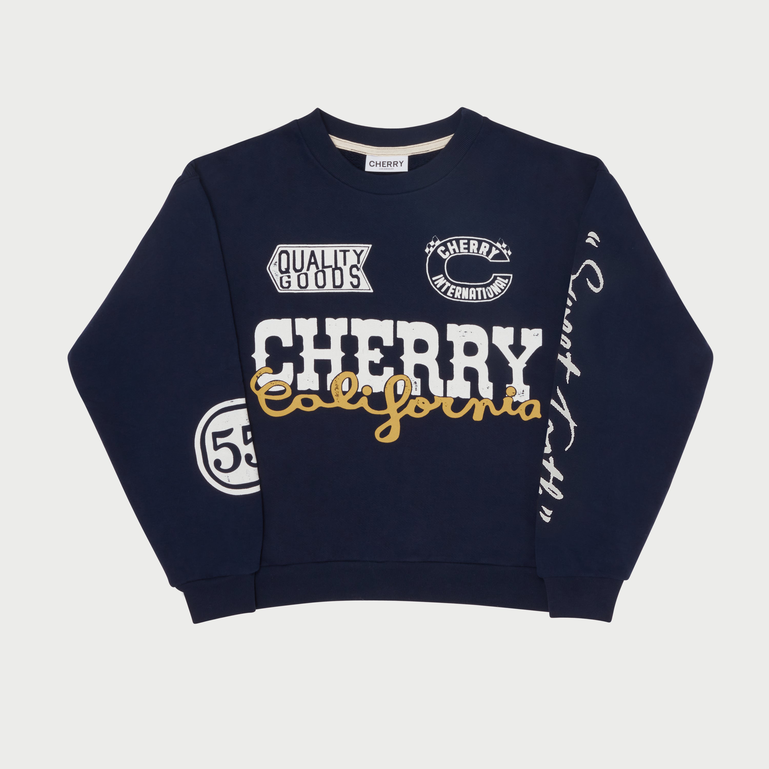 CHERRY LOS ANGELES LOGO CREWNECK | hmgrocerant.com