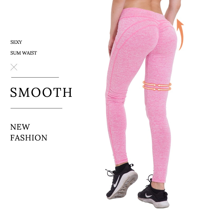 pink and black gym leggings