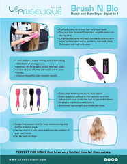 Brush and dryer combo hair tools