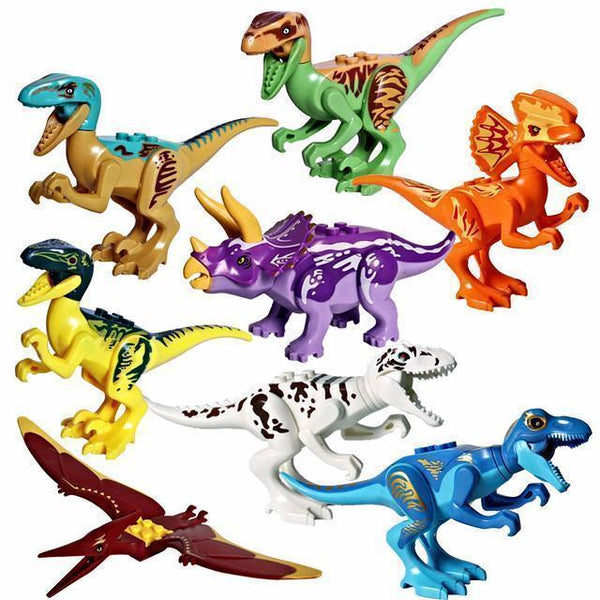 dinosaur building blocks set