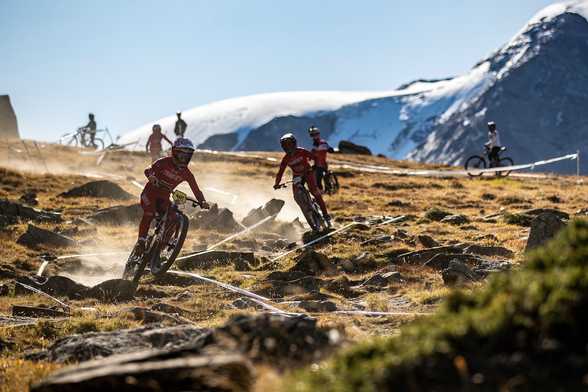 the SPANK sponsored COMMENCAL VALLNORD Enduro Team photo by sven martin