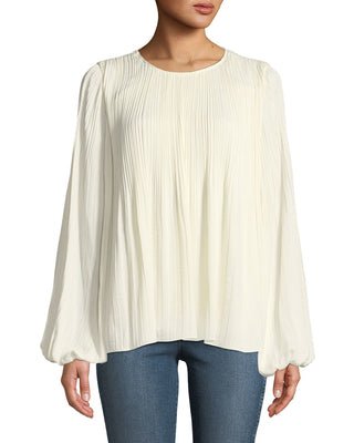 pleated blouse